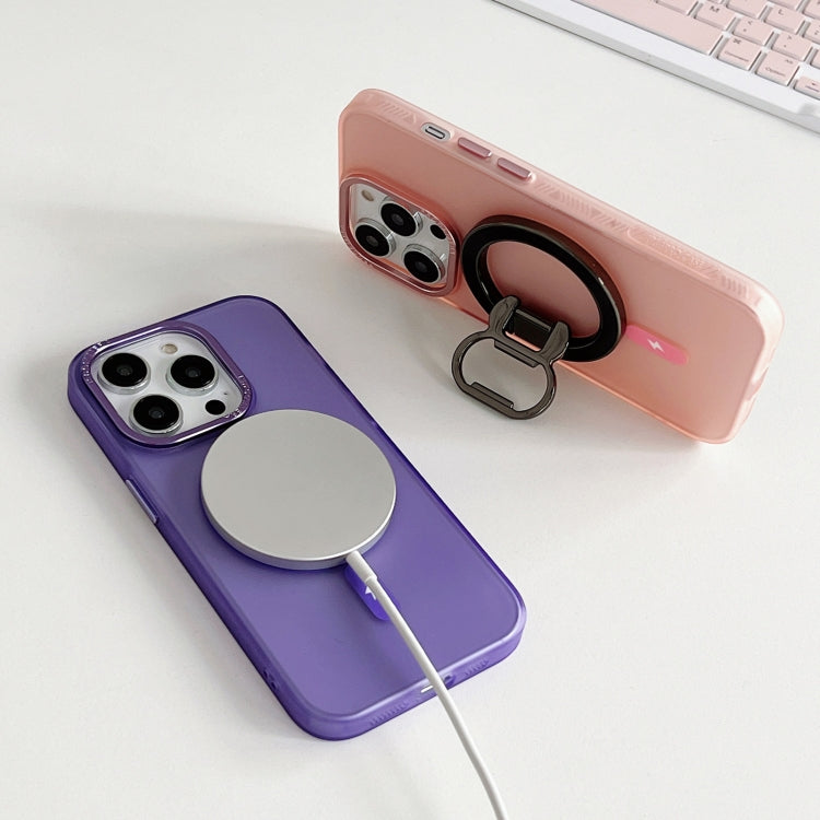 For iPhone 13 Colorful Series TPU+PC Magsafe Magnetic Phone Case(Pink) - iPhone 13 Cases by buy2fix | Online Shopping UK | buy2fix