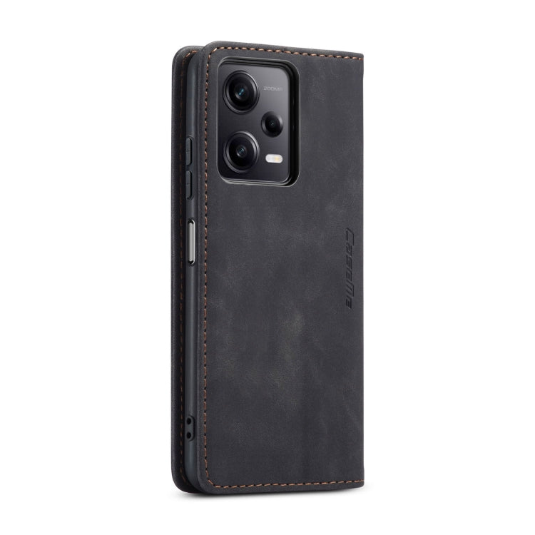 For Xiaomi Redmi Note 12 Pro+ 5G CaseMe 013 Multifunctional Horizontal Flip Leather Phone Case(Black) - Xiaomi Cases by CaseMe | Online Shopping UK | buy2fix