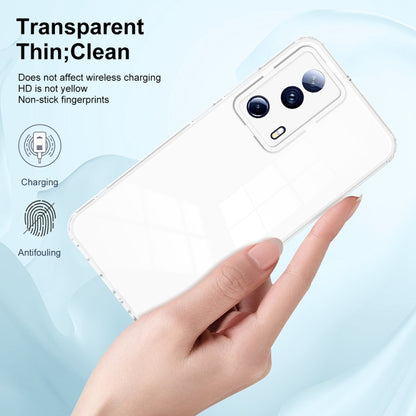 For Xiaomi 13 Lite 2023 / Civi 2 3 in 1 Clear TPU Color PC Frame Phone Case(White) - 13 Lite Cases by buy2fix | Online Shopping UK | buy2fix