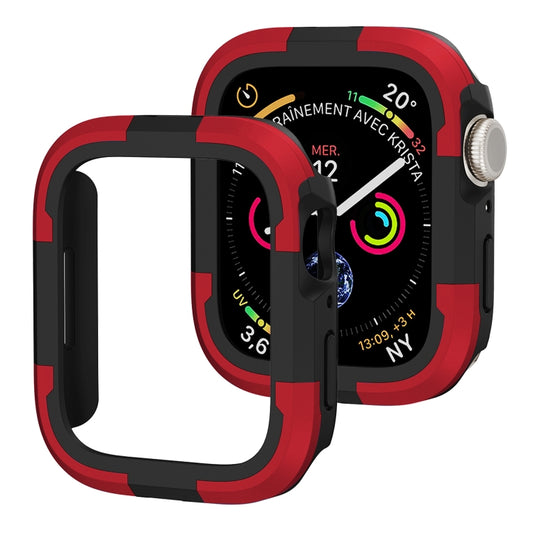 For Apple Watch Series 8 & 7 41mm Armor Frame Watch Case(Red) - Watch Cases by buy2fix | Online Shopping UK | buy2fix