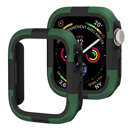 For Apple Watch Series 8 & 7 41mm Armor Frame Watch Case(Green) - Watch Cases by buy2fix | Online Shopping UK | buy2fix