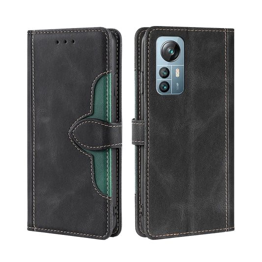 For Blackview A85 Skin Feel Magnetic Buckle Leather Phone Case(Black) - More Brand by buy2fix | Online Shopping UK | buy2fix