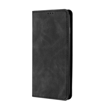 For Blackview A85 Skin Feel Magnetic Horizontal Flip Leather Phone Case(Black) - More Brand by buy2fix | Online Shopping UK | buy2fix