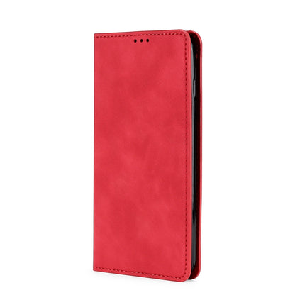 For Blackview A85 Skin Feel Magnetic Horizontal Flip Leather Phone Case(Red) - More Brand by buy2fix | Online Shopping UK | buy2fix