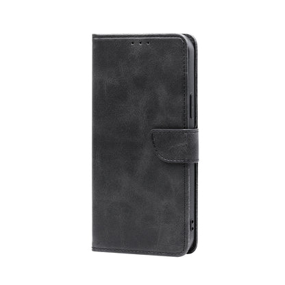 For Blackview A52 Calf Texture Buckle Flip Leather Phone Case(Black) - More Brand by buy2fix | Online Shopping UK | buy2fix