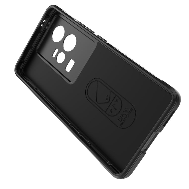 For vivo iQOO 11 5G Magic Shield TPU + Flannel Phone Case(Dark Blue) - vivo Cases by buy2fix | Online Shopping UK | buy2fix