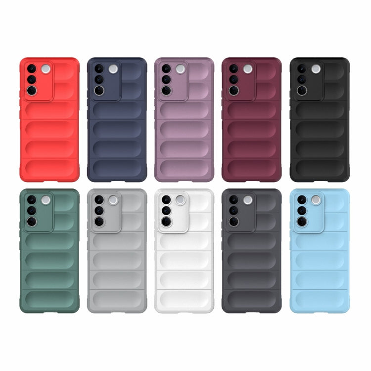 For vivo S16e 5G Magic Shield TPU + Flannel Phone Case(White) - vivo Cases by buy2fix | Online Shopping UK | buy2fix