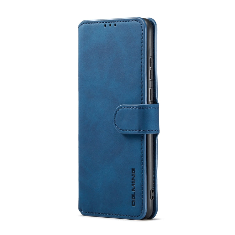 For Samsung Galaxy S23+ 5G DG.MING Retro Oil Edge Flip Leather Phone Case(Blue) - Galaxy S23+ 5G Cases by DG.MING | Online Shopping UK | buy2fix