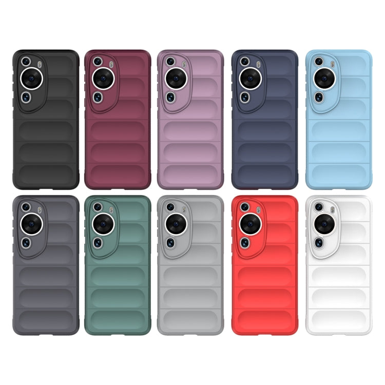 For Huawei P60 Art Magic Shield TPU + Flannel Phone Case(Dark Blue) - Huawei Cases by buy2fix | Online Shopping UK | buy2fix