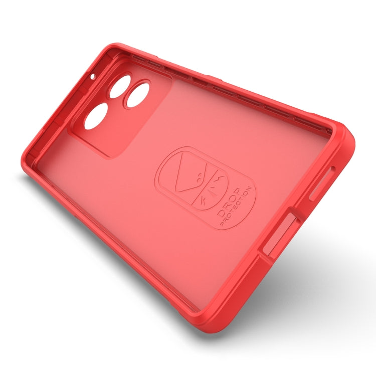 For vivo S17e Magic Shield TPU + Flannel Phone Case(Red) - vivo Cases by buy2fix | Online Shopping UK | buy2fix
