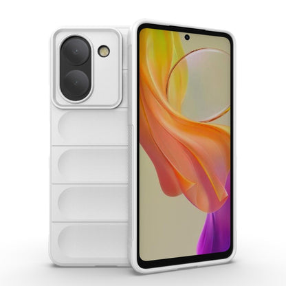 For vivo Y36 4G Magic Shield TPU + Flannel Phone Case(White) - vivo Cases by buy2fix | Online Shopping UK | buy2fix