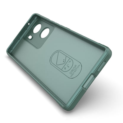 For vivo V29e 4G Global Magic Shield TPU + Flannel Phone Case(Light Blue) - vivo Cases by buy2fix | Online Shopping UK | buy2fix