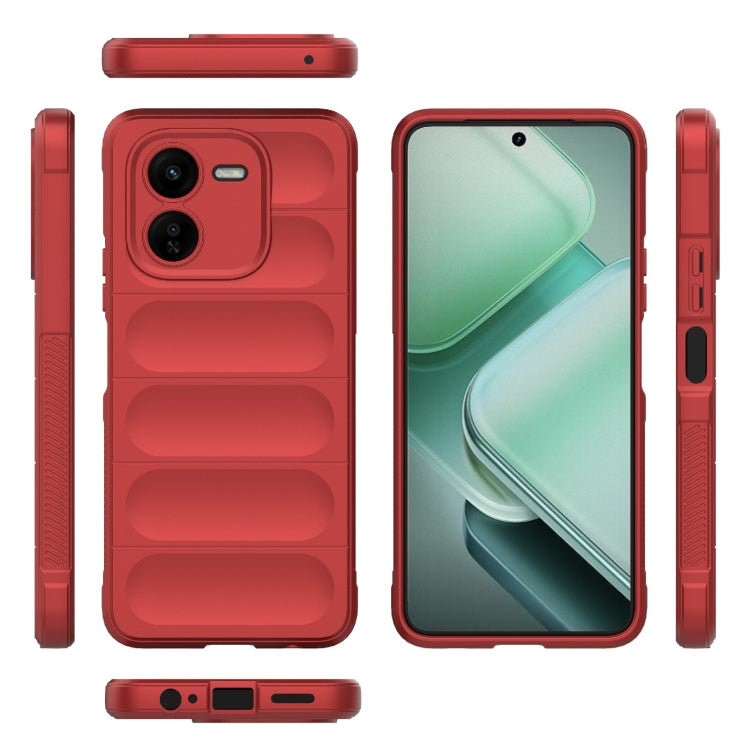 For vivo iQOO Z9X 5G Magic Shield TPU + Flannel Phone Case(Red) - vivo Cases by buy2fix | Online Shopping UK | buy2fix