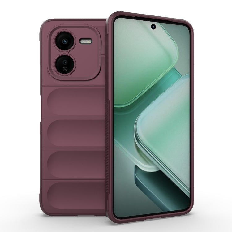 For vivo iQOO Z9X 5G Magic Shield TPU + Flannel Phone Case(Wine Red) - vivo Cases by buy2fix | Online Shopping UK | buy2fix