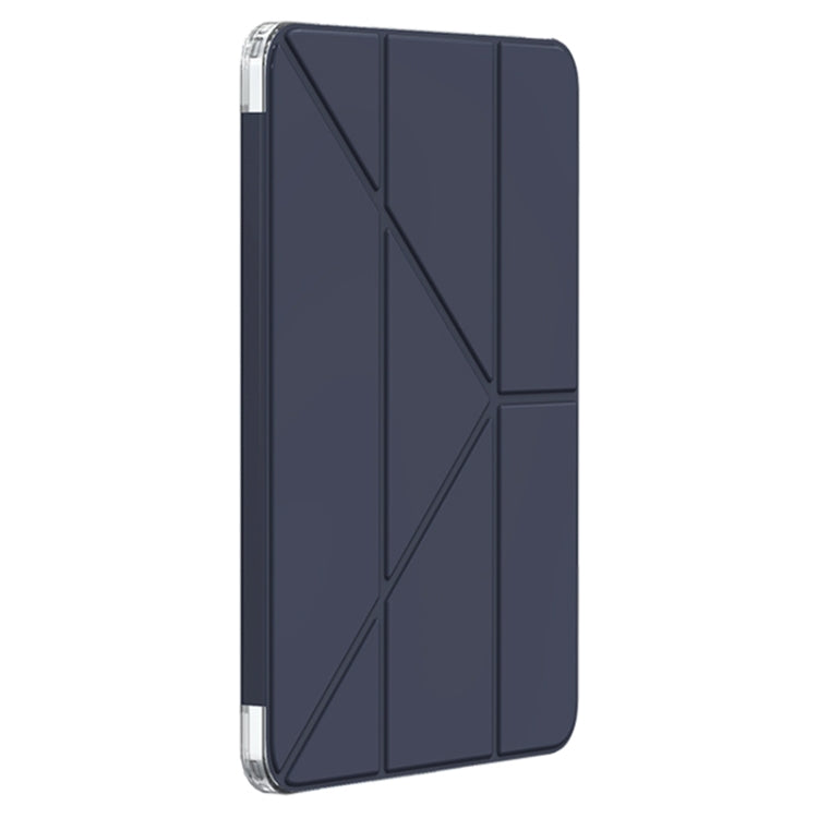 For iPad Air 11 2025 / 2024 Mutural Deformation Stand Smart Leather Tablet Case(Dark Blue) - iPad Air 11 2025 / 2024 Cases by Mutural | Online Shopping UK | buy2fix