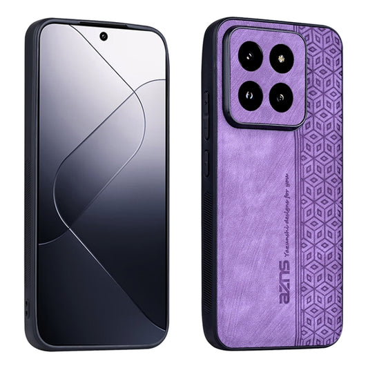 For Xiaomi 14 Pro AZNS 3D Embossed Skin Feel Phone Case(Purple) - 14 Pro Cases by AZNS | Online Shopping UK | buy2fix