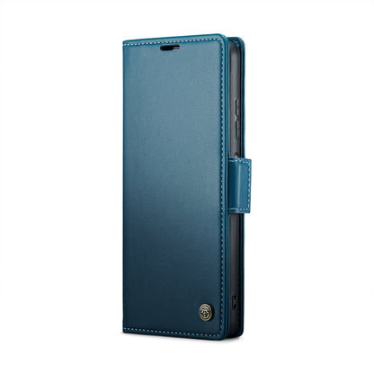 For Xiaomi Redmi Note 13 5G CaseMe 023 Butterfly Buckle Litchi Texture RFID Anti-theft Leather Phone Case(Blue) - Xiaomi Cases by CaseMe | Online Shopping UK | buy2fix