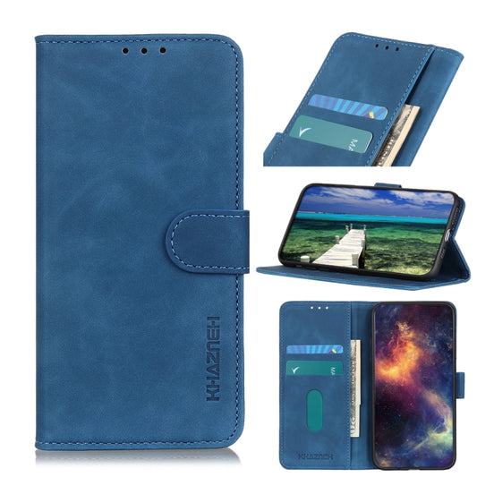 For Xiaomi 14 KHAZNEH Retro Texture Flip Leather Phone Case(Blue) - 14 Cases by buy2fix | Online Shopping UK | buy2fix