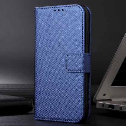 For Samsung Galaxy S24 5G Diamond Texture Leather Phone Case(Blue) - Galaxy S24 5G Cases by buy2fix | Online Shopping UK | buy2fix