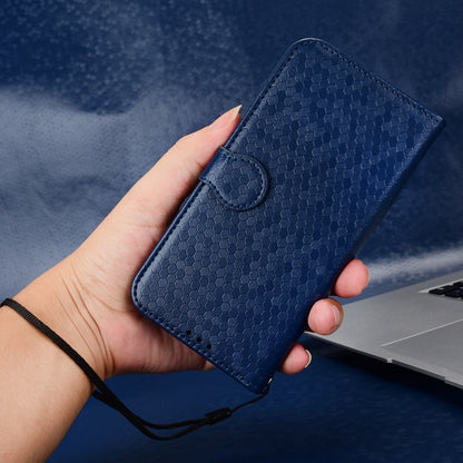 For Xiaomi Redmi K70 5G / K70 Pro 5G Honeycomb Dot Texture Leather Phone Case(Blue) - K70 Pro Cases by buy2fix | Online Shopping UK | buy2fix