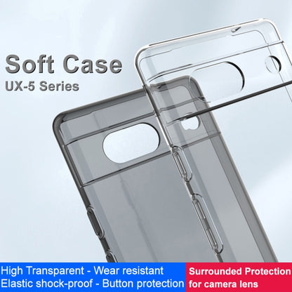 For Google Pixel 7a IMAK UX-5 Series Transparent Shockproof TPU Protective Phone Case(Transparent) - Google Cases by imak | Online Shopping UK | buy2fix