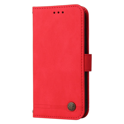 For Xiaomi 13T / Redmi K60 Ultra Skin Feel Life Tree Metal Button Leather Phone Case(Red) - Redmi K60 Ultra Cases by buy2fix | Online Shopping UK | buy2fix