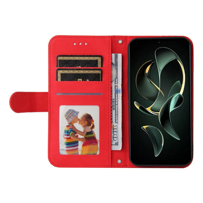 For Xiaomi 13T / Redmi K60 Ultra Skin Feel Life Tree Metal Button Leather Phone Case(Red) - Redmi K60 Ultra Cases by buy2fix | Online Shopping UK | buy2fix