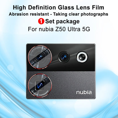 For ZTE nubia Z50 Ultra 5G IMAK Rear Camera Glass Lens Film, 1 Set Package - Other by imak | Online Shopping UK | buy2fix