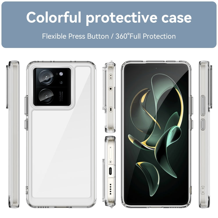 For Xiaomi Redmi K60 Ultra Colorful Series Acrylic Hybrid TPU Phone Case(Transparent) - Redmi K60 Ultra Cases by buy2fix | Online Shopping UK | buy2fix
