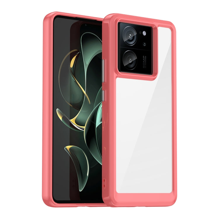 For Xiaomi Redmi K60 Ultra Colorful Series Acrylic Hybrid TPU Phone Case(Red) - Redmi K60 Ultra Cases by buy2fix | Online Shopping UK | buy2fix