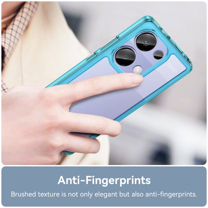 For Redmi Note 13 Pro 4G Global Colorful Series Acrylic Hybrid TPU Phone Case(Transparent Blue) - Note 13 Pro Cases by buy2fix | Online Shopping UK | buy2fix