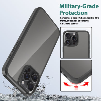 For iPhone 16 Pro Max Scratchproof Acrylic TPU Phone Case(Black) - iPhone 16 Pro Max Cases by buy2fix | Online Shopping UK | buy2fix