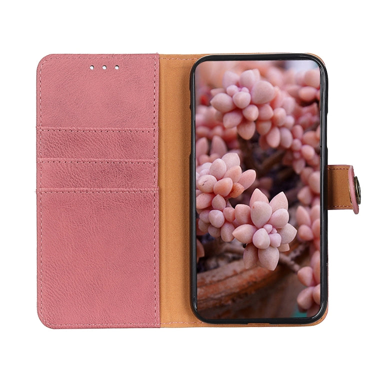 For Xiaomi Poco X6 Pro 5G/Redmi K70E KHAZNEH Cowhide Texture Flip Leather Phone Case(Pink) - K70E Cases by buy2fix | Online Shopping UK | buy2fix