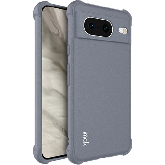 For Google Pixel 8 imak All-inclusive Shockproof Airbag TPU Case(Matte Grey) - Google Cases by imak | Online Shopping UK | buy2fix