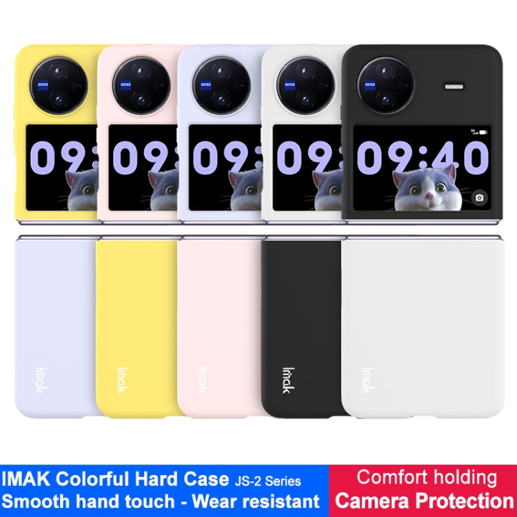 For vivo X Flip IMAK JS-2 Series Colorful PC Case(White) - vivo Cases by imak | Online Shopping UK | buy2fix