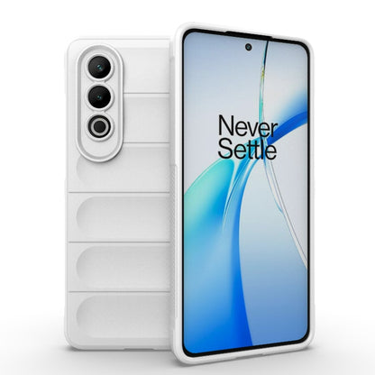 For OnePlus Nord CE4 5G Global Magic Shield TPU + Flannel Phone Case(White) - OnePlus Cases by buy2fix | Online Shopping UK | buy2fix