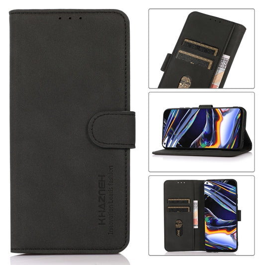 For iPhone 16 Pro Max KHAZNEH Matte Texture Leather Phone Case(Black) - iPhone 16 Pro Max Cases by buy2fix | Online Shopping UK | buy2fix