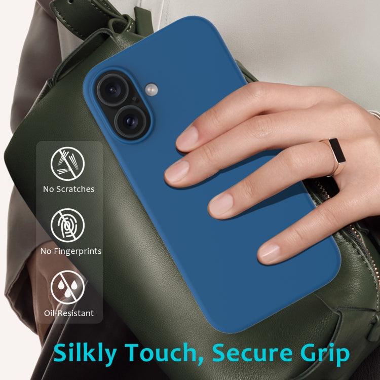 For iPhone 16 Plus Solid Color Silicone Phone Case(Cobalt Blue) - More iPhone Cases by buy2fix | Online Shopping UK | buy2fix