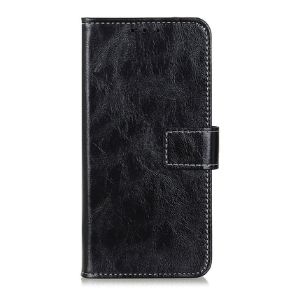 For iPhone SE 2024 Retro Crazy Horse Texture Horizontal Flip Leather Phone Case(Black) - More iPhone Cases by buy2fix | Online Shopping UK | buy2fix