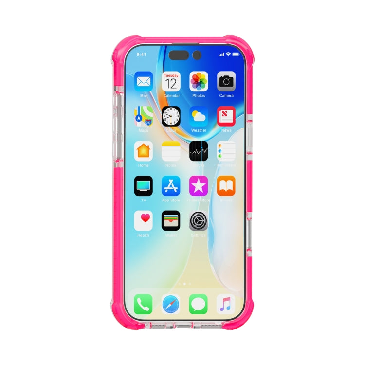 For iPhone 16 Pro Four-corner Shockproof TPU + Acrylic Phone Case(Pink) - iPhone 16 Pro Cases by buy2fix | Online Shopping UK | buy2fix