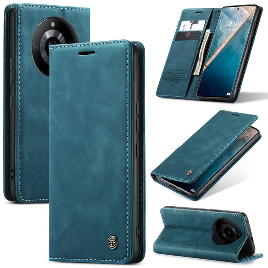 For Realme 11 Pro／Realme 11 Pro+ CaseMe 013 Multifunctional Horizontal Flip Leather Phone Case(Blue) - Realme Cases by CaseMe | Online Shopping UK | buy2fix