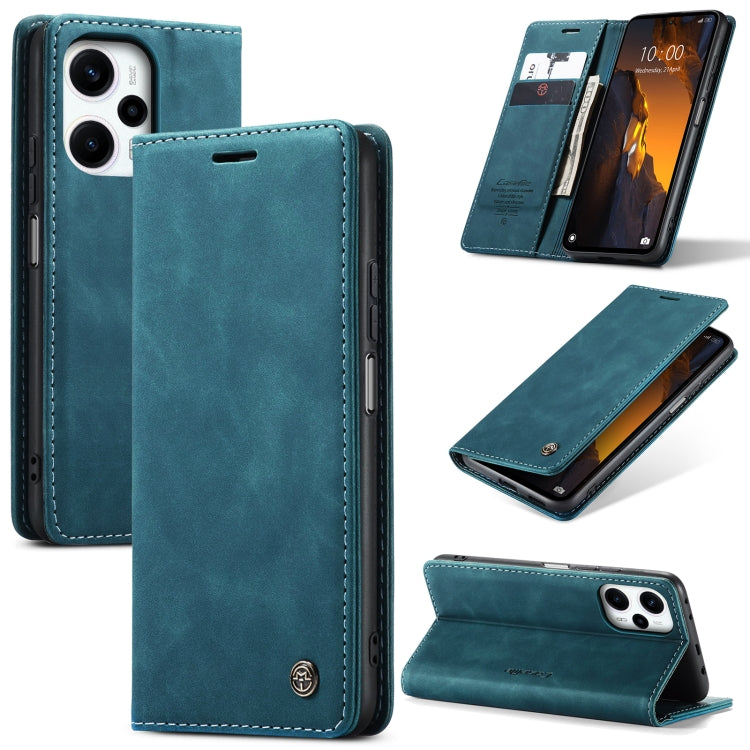 For Xiaomi Poco F5 5G/Redmi Note 12 Turbo 5G CaseMe 013 Multifunctional Horizontal Flip Leather Phone Case(Blue) - Xiaomi Cases by CaseMe | Online Shopping UK | buy2fix