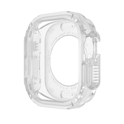 For Apple Watch Ultra 49mm 2-in-1 PC Hybrid TPU Armor Watch Case(Transparent) - Watch Cases by buy2fix | Online Shopping UK | buy2fix