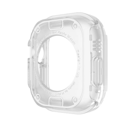 For Apple Watch Ultra 49mm 2-in-1 PC Hybrid TPU Armor Watch Case(Transparent) - Watch Cases by buy2fix | Online Shopping UK | buy2fix