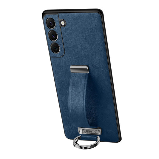 For Samsung Galaxy S24 5G SULADA PC + Leather Texture Skin Feel Shockproof Phone Case(Blue) - Galaxy S24 5G Cases by SULADA | Online Shopping UK | buy2fix