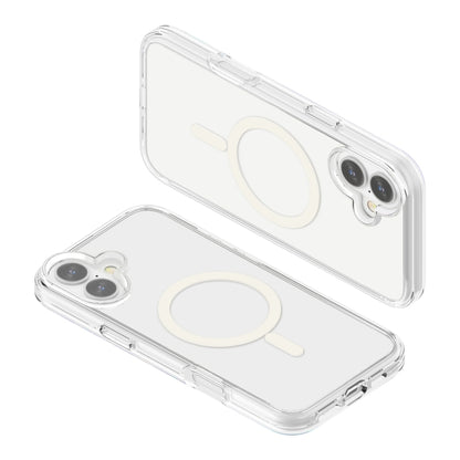 For iPhone 16 Terminator Style Transparent MagSafe Magnetic Phone Case(Transparent) - iPhone 16 Cases by buy2fix | Online Shopping UK | buy2fix