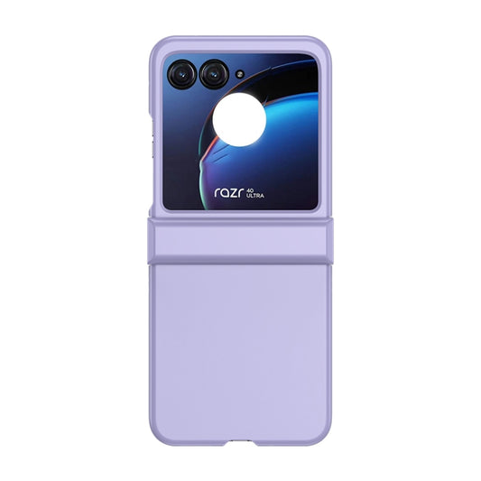 For Motorola Razr 40 Ultra Skin Feel PC Phone Case with Hinge(Purple) - Motorola Cases by buy2fix | Online Shopping UK | buy2fix