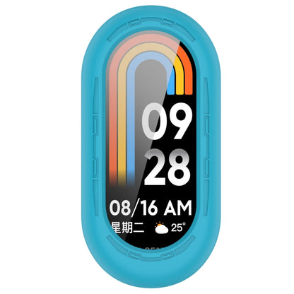 For Xiaomi Mi Band 8 Pure Color Silicone Watch Protective Case(Sky Blue) - Watch Cases by buy2fix | Online Shopping UK | buy2fix