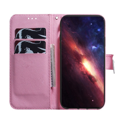 For iPhone 16 Pro Coloured Drawing Flip Leather Phone Case(Magnolia) - iPhone 16 Pro Cases by buy2fix | Online Shopping UK | buy2fix