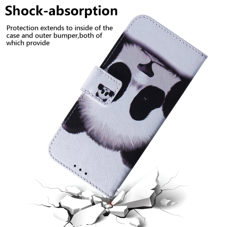 For Xiaomi 13T / 13T Pro / Redmi K60 Ultra Coloured Drawing Flip Leather Phone Case(Panda) - Redmi K60 Ultra Cases by buy2fix | Online Shopping UK | buy2fix